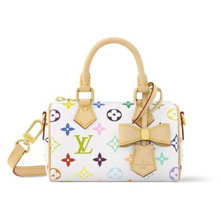 Louis Vuitton X Takashi Murakami Nano Speedy White Multicolored 20Cm M13391