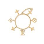 Louis Vuitton Lv Iconic Charms Bracelet Gold M1376A