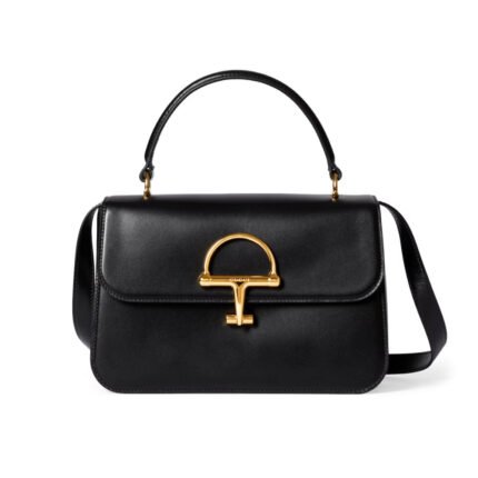 Gucci Siena Medium Top Handle Bag Black Leather 25Cm ‎855535 AAFKB 1000