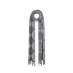 Hermès Diamond H Logo Wool Shawl Gray 180Cm