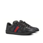 Gucci Men Screener Sneaker Black Leather 798785 AADU0 1074