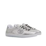 Gucci Women G75 Sneaker Silver Textured Leather ‎857910 AAFL8 8151