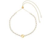 Gucci Interlocking Pearl Necklace Gold 839031 JCF27 8062