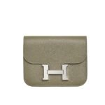 Hermes Constance Slim Wallet Etoupe 12Cm H082060Ck18