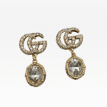 Gucci Gg Crystal Drop Earrings