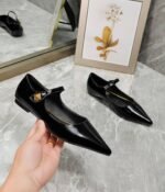 Valentino Garavani Tiptoe Patent Leather Ballet Flats Black 2W2S0Gc3Eru0No - Image 7