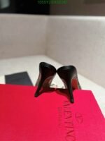 Valentino Vlogo 80 Vinyl Leather Mule In Black - Image 7