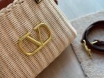 Valentino Garavani Wo Vlogo Small Wicker Basket Bag Beige 25Cm Xw2B0K41Ymp 43S - Image 9