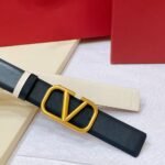 Valentino Garavani VLogo Signature Reversible Belt Black - Image 3