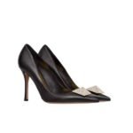 Valentino Garavani One Stud Pump With Crystals Black 1W2S0Fh8Xic Edm