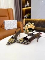 Valentino Garavani Vlogo Signature Slingback Pump In Toile Iconographe Black - Image 3