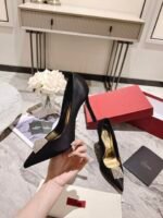 Valentino Garavani One Stud Pump With Crystals Black 1W2S0Fh8Xic Edm - Image 5