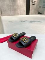 Valentino Garavani Vlogo Signature Slide Sandal Black - Image 7