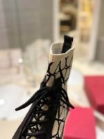 Valentino Garavani Toile Iconographe Socks Sneaker White - Image 4