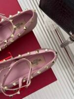 Valentino Garavani Rockstud Satin Ballerina Water Lilac 3W2S0Hb6Swh 6E0 - Image 3
