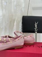 Valentino Garavani Rockstud Satin Ballerina Water Lilac 3W2S0Hb6Swh 6E0 - Image 5