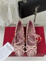 Valentino Garavani Rockstud Satin Ballerina Water Lilac 3W2S0Hb6Swh 6E0 - Image 7