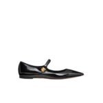 Valentino Garavani Tiptoe Patent Leather Ballet Flats Black 2W2S0Gc3Eru0No