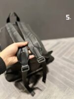 Saint Laurent City Backpack In Crocodile-Embossed Leather Black 534967Dze2F1000 - Image 7