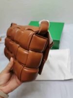 Bottega Veneta Padded Intreccio Leather Bag Caramel 22Cm 591970Vcqr19850 - Image 5