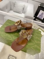 Gucci Women s  Blondie Thong Sandals in Brown - Image 3