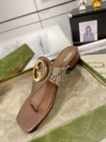 Gucci Women s  Blondie Thong Sandals in Brown - Image 5