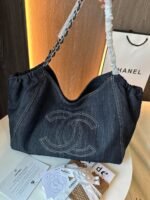 Chanel Denim Timeless Cc Tote Blue 36Cm - Image 6