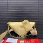 Prada Triangle Shoulder Bag Yellow