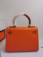 Hermes Kelly Orange Sellier Rouge Epsom Gold Hardware 25Cm - Image 3