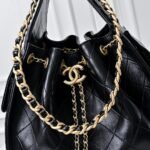 Super Vip 1:1 – Chanel 25 Small Handbag Gold Tone Metal Black 26Cm AS5311 B20304 94305 - Image 6