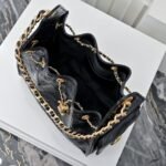 Super Vip 1:1 – Chanel 25 Small Handbag Gold Tone Metal Black 26Cm AS5311 B20304 94305 - Image 5