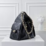 Super Vip 1:1 – Chanel 25 Small Handbag Gold Tone Metal Black 26Cm AS5311 B20304 94305 - Image 3