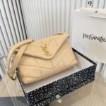 Saint Laurent Puffer Small Beige 28cm 5774761EL072721 - Image 2