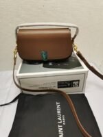 Saint Laurent Mini Voltaire Bag Dark Cork 21cm 7796420SX0W2760 - Image 6