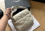 Saint Laurent Le 57 Quilted Leather Shoulder Bag White 27Cm - Image 3