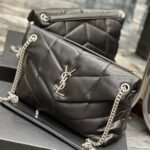 Saint Laurent Puffer Medium Black 35Cm 5774751EL001000 - Image 4