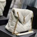 Saint Laurent Puffer Medium White 35Cm - Image 4