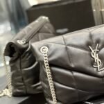 Saint Laurent Puffer Medium Black 35Cm 5774751EL001000 - Image 5