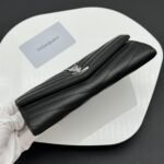 Saint Laurent Cassandra Large Flap Wallet Black 19 cm - Image 5