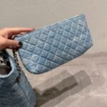 Saint Laurent Icare Maxi Shopping Bag Blue 40cm - Image 6