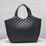 Saint Laurent Icare Maxi Shopping Bag Lambskin Black 58cm - Image 3