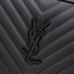 Saint Laurent Lou Camera Bag Matte Black Metal 23Cm - Image 9
