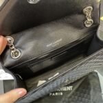 Saint Laurent Envelope Medium Grain De Poudre Black 24Cm - Image 8