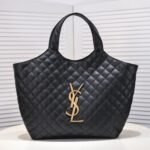 Saint Laurent Icare Maxi Shopping Bag Lambskin Black 58cm - Image 2