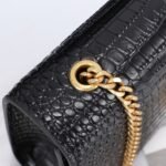 Saint Laurent Kate Medium Tassel In Crocodile Black 24cm - Image 9