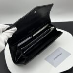 Saint Laurent Cassandra Large Flap Wallet Black 19 cm - Image 6