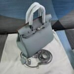 Hermes Birkin 30 Bag Epsom Silver Hardware Blue 30Cm - Image 4