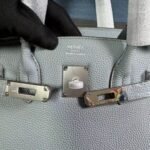 Hermes Birkin 30 Bag Epsom Silver Hardware Blue 30Cm - Image 5