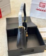 Saint Laurent Le Fermoire Leather Shoulder Bag Black 25Cm 6726152Za2W 1062 - Image 8