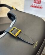 Saint Laurent Le Fermoire Leather Shoulder Bag Black 25Cm 6726152Za2W 1062 - Image 9